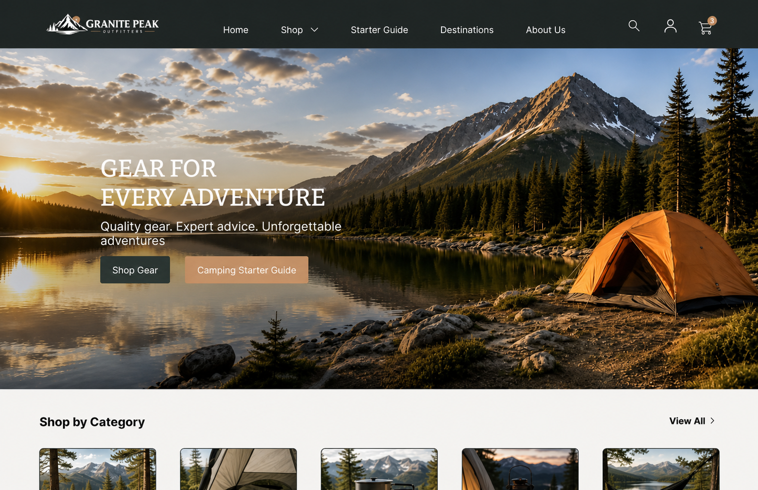 Granite Peak Outfitters project preview