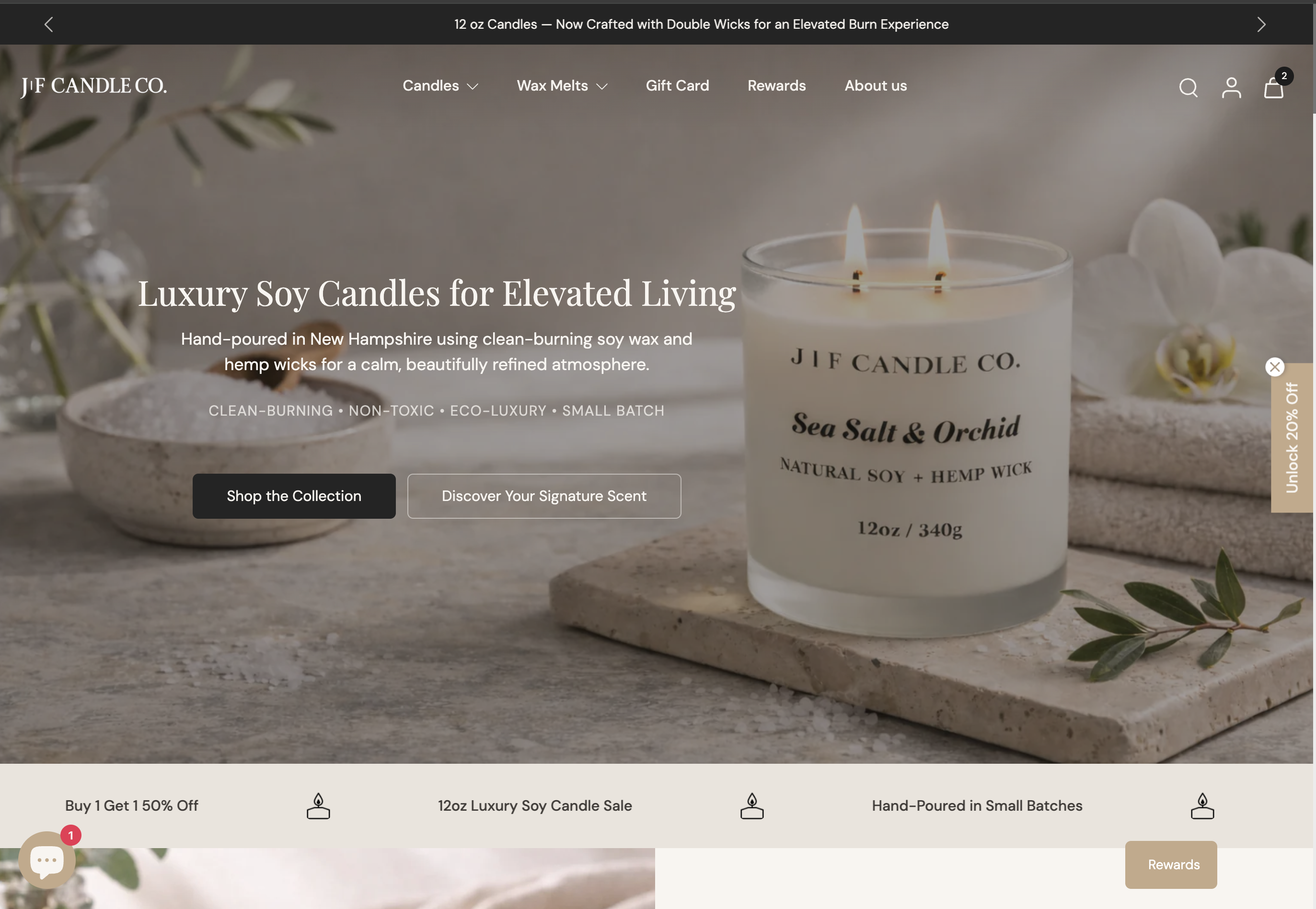 JF Candle Co. project preview